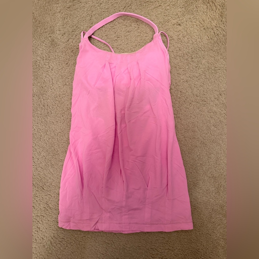 2 for $35 🩷💰✨ lululemon athletica Pink Open-Back Strappy Tank Top - Picture 2 of 8